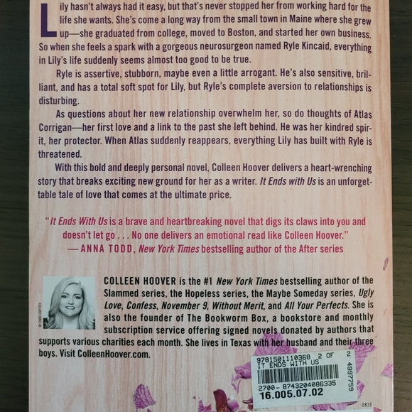 Coleen Hoover Book - Picture 2 of 2